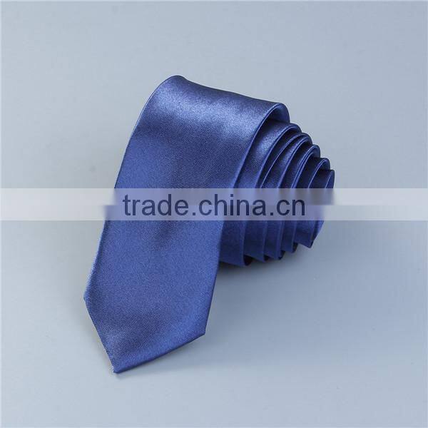 Polyester Necktie Deep Blue Custom Polyester Necktie