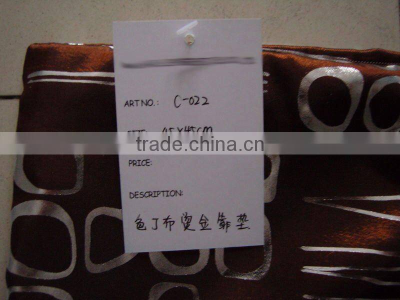 very cheap taffeta cushion mading in China