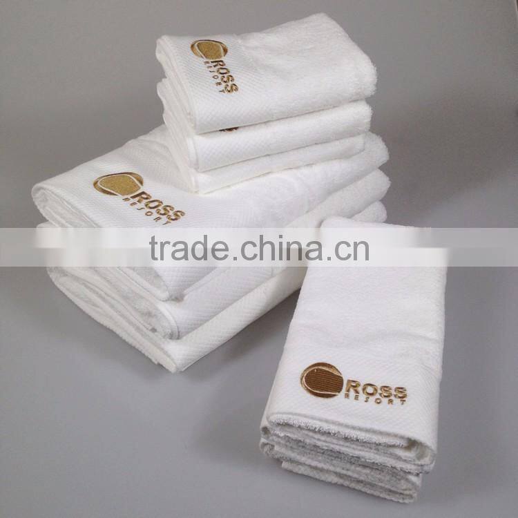 cotton large size hotel hand bath face towel set