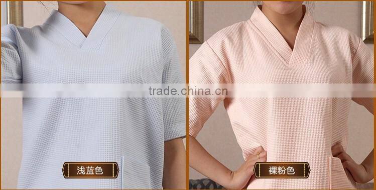 100 percent cotton waffle khan steam suits