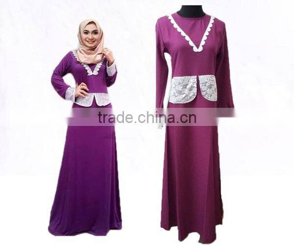 purple patched sunshine hemp muslim dress/ lqg muslim islamic fashionable abaya kaftan dresses/fancy dl islamic muslim dress