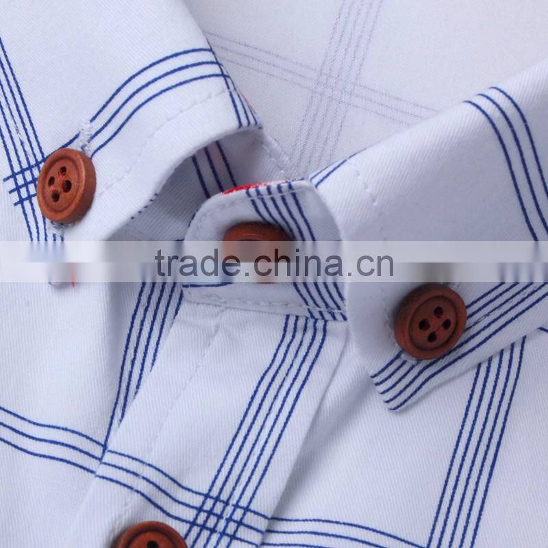 Men plaid long sleeve shirt