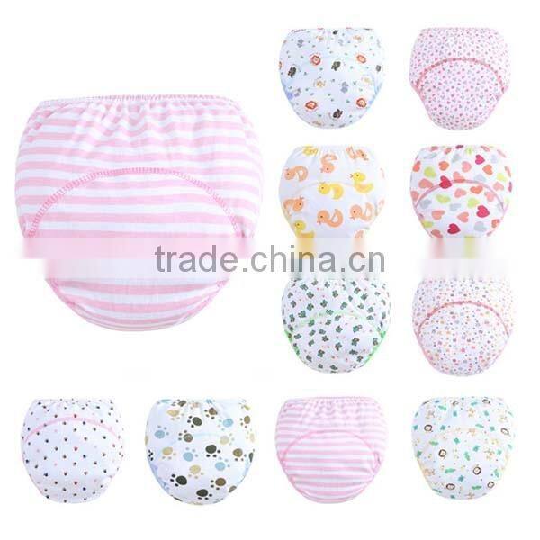 pretty flower printed style wholesale 100% cotton baby cloth diaper