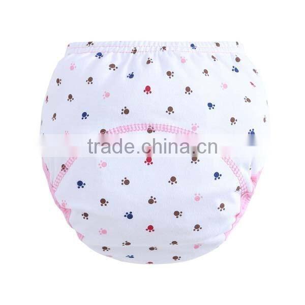 pretty flower printed style wholesale 100% cotton baby cloth diaper