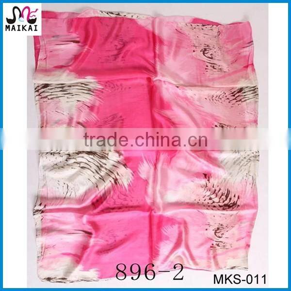 Factory price 2016 new design 100 silk head scarf