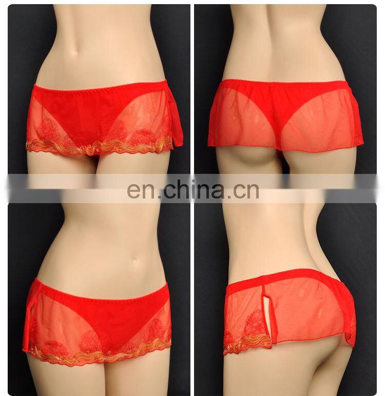 China Manafacturer Customized Full Lace Transparent Panties