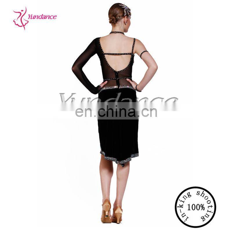 L-13119 China Sexy Black ballroom dress