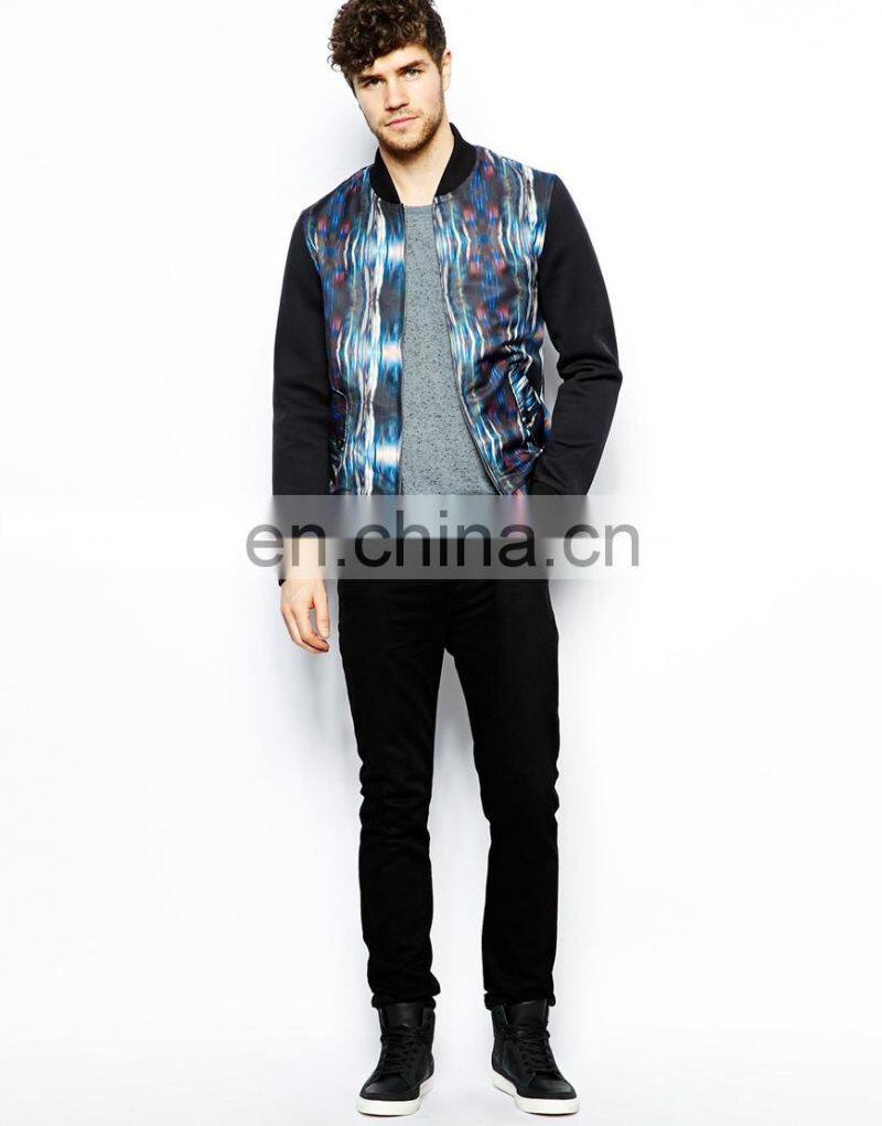 fashion flash Print/mens lapel jacket/clothing supplier china/wholesale lastest apparel model-sc259