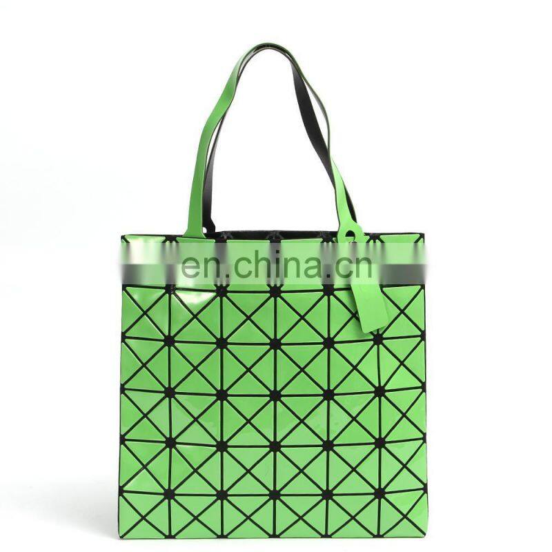 Laser Tote Bag Lady Geometry Plain Split Joint Shoulder Bags Women Sequins Handags