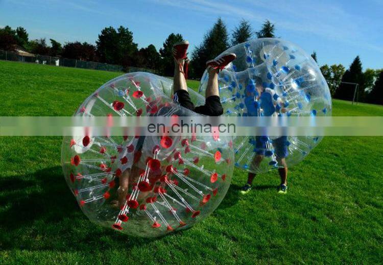Fashionable adult football soccer toys inflatable soccer bubble ball man suits