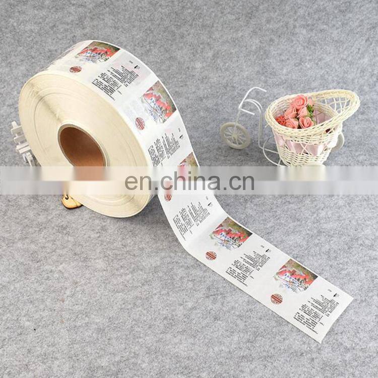 Eco friendly adhesive colorful printing plastic sticker for cosmetic spray packaging