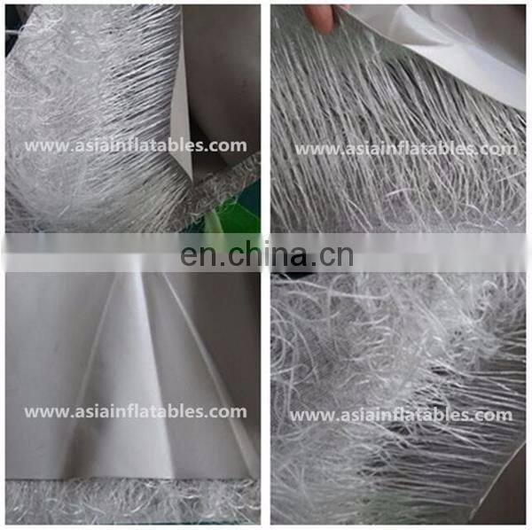 Inflatable rubber running track mat /gym mat with electric blower