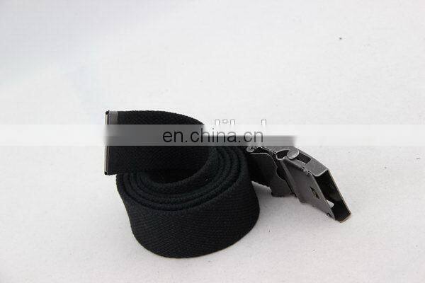 Canvas Belt With Metal Buckle Nickel-Free Belt Buckle