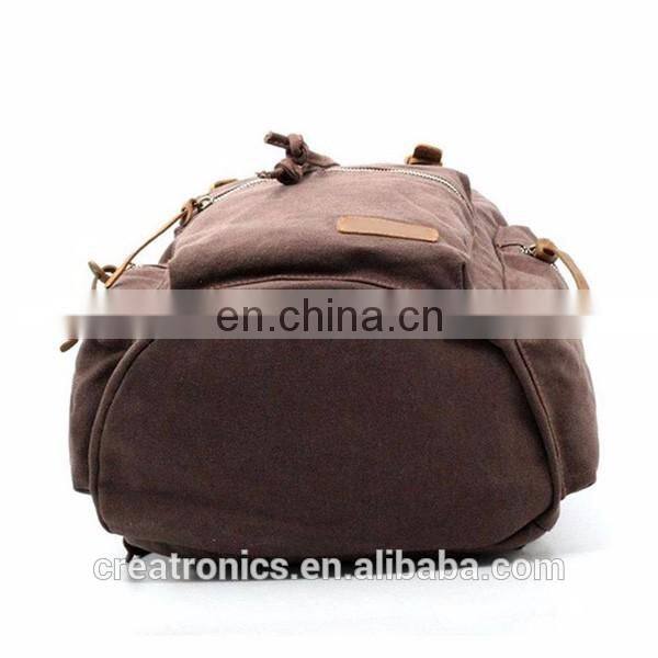 Vintage Canvas Leather Backpack, Hiking Daypacks, Computers Laptop Backpacks China Wholesale Dry Bag Packpack