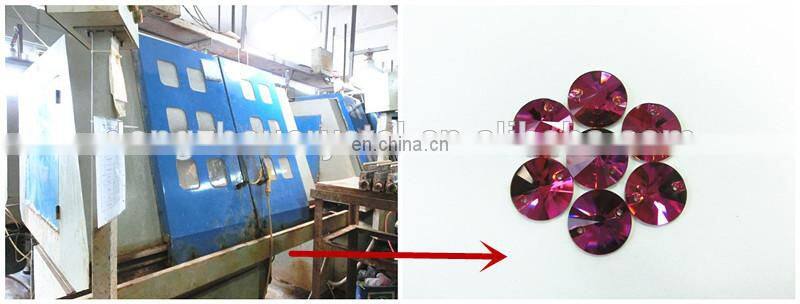 Crystal AB colorful round flatback crystals wholesale for shose making