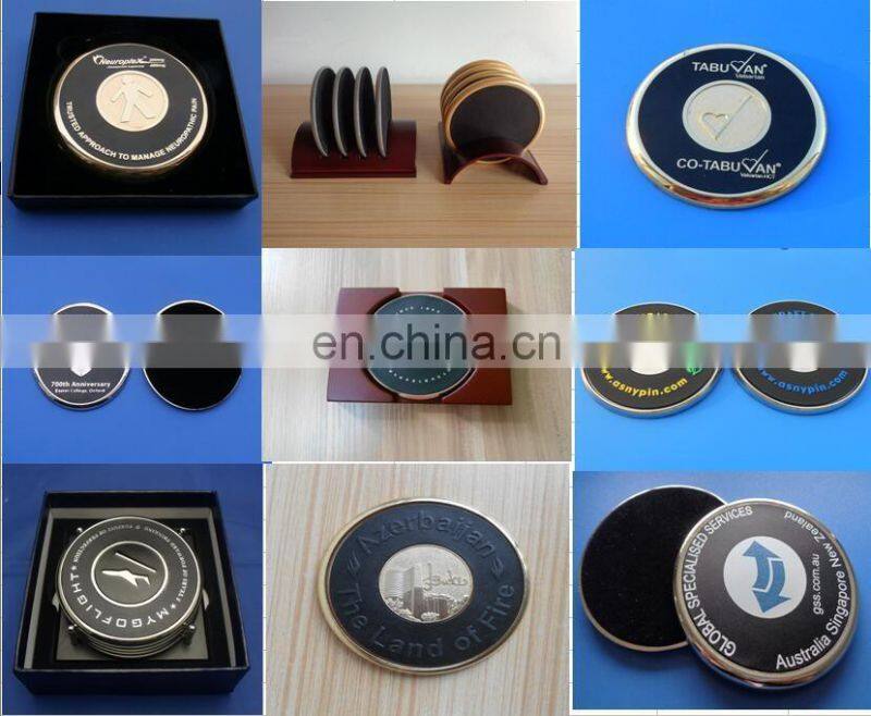 2016 Custom metal Coaster/Beer Stainless steel Cup Coaster
