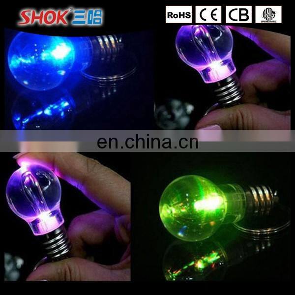New led flash light keychain wholesale with custom logo