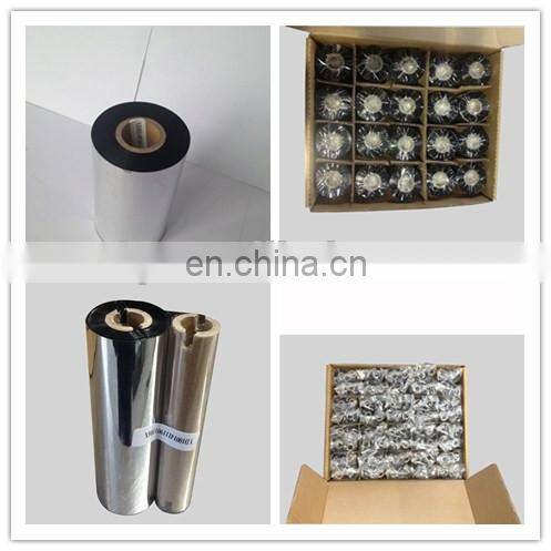 printing electronic tags , bar code labels on ribbon printer premium wax ribbon thermal transfe ribbon barcode ribbon