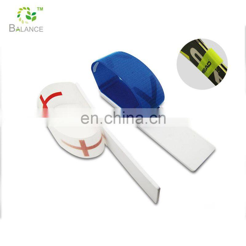 Custom Deluxe Rubber alpine skiing hook loop straps ski straps