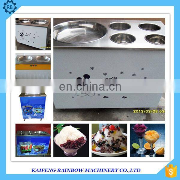Stainless Steel Fried Ice Cream Roll Machine pan fried ice cream machine flat pan fried ice cream machine