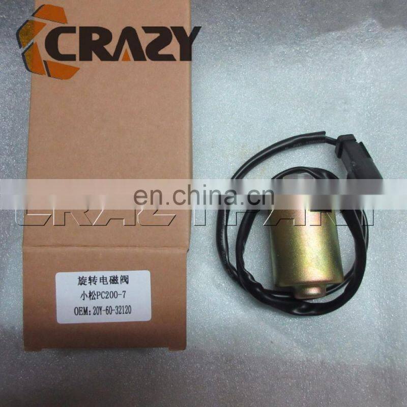 PC200-7 solenoid valve 20Y-60-32120 , excavator spare parts