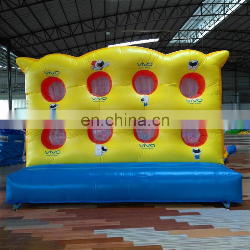 Children outdoor lightweight movable inflatable football shooting dart for sale