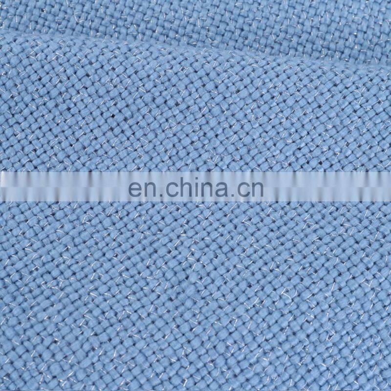 2019 Hot  Home Decor Bed Sofa Couch Chair light blue Knitted Throw Blanket with Bright Silk Thread