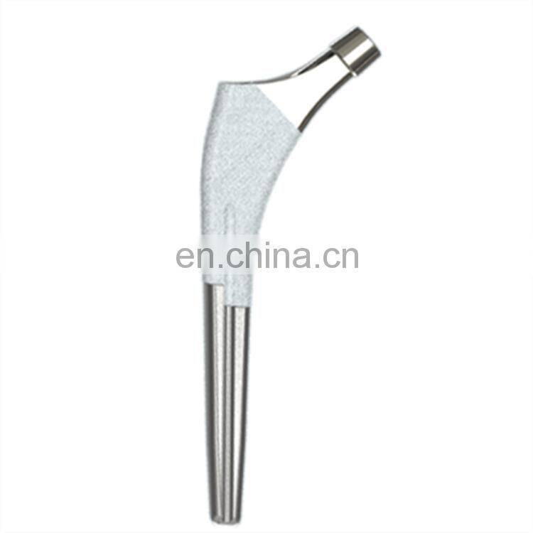 High quality Ti-alloy cementless femoral stem, THR total hip joint replacement orthopaedic surgery