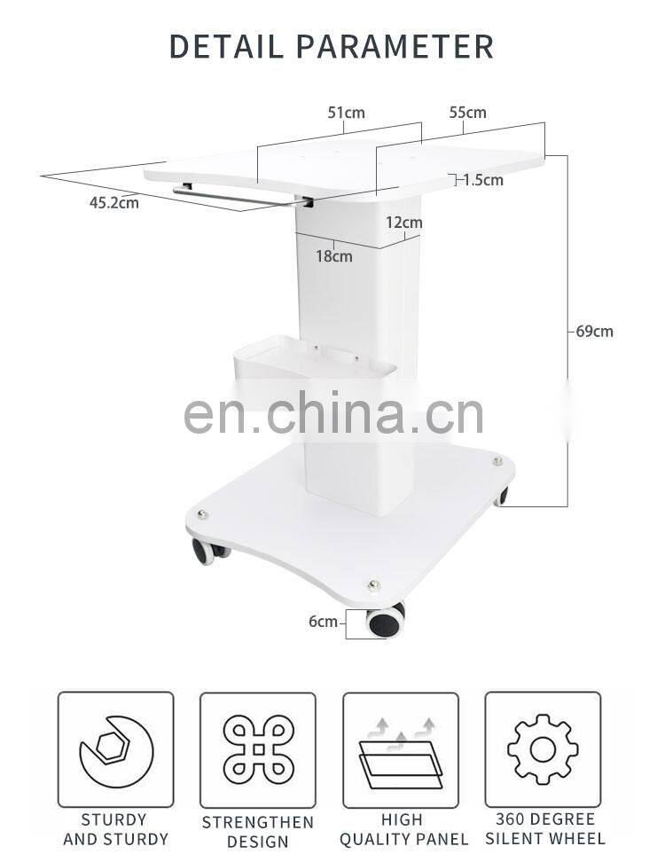 Salon Trolley for Beauty Salon Machines Stable Trolley Cart