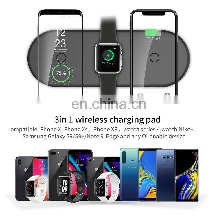 Wireless Charger Station 3 In 1 Magetic Charging Dock Compatible For Mobile Phone