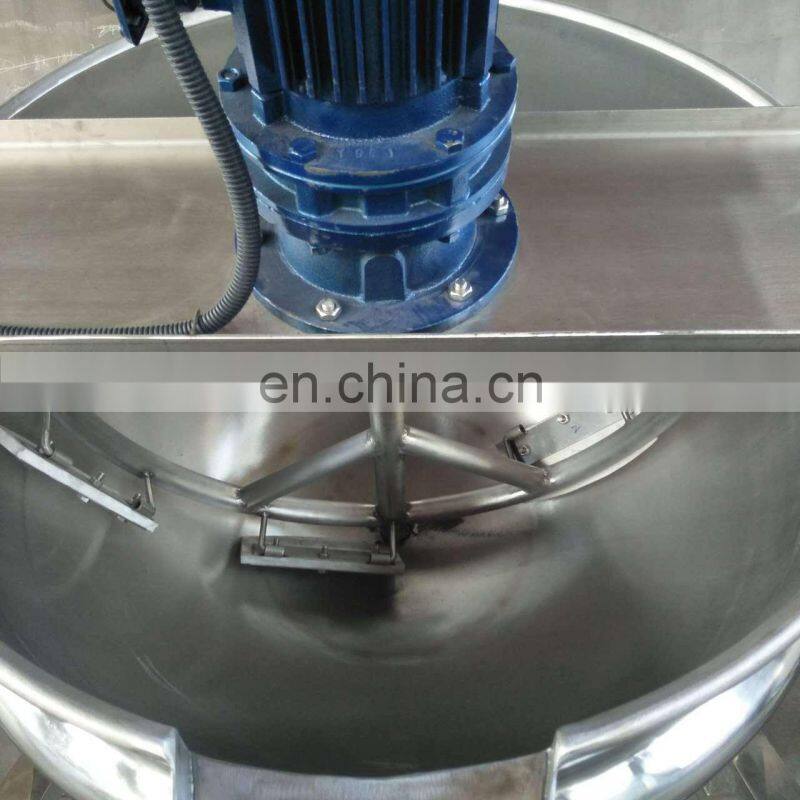 Tilting/agitation Jacketed Kettle/ Boiler/vessel Gas Heating Tilting Jacketed Kettle Steam Jacket Cooking Mixer
