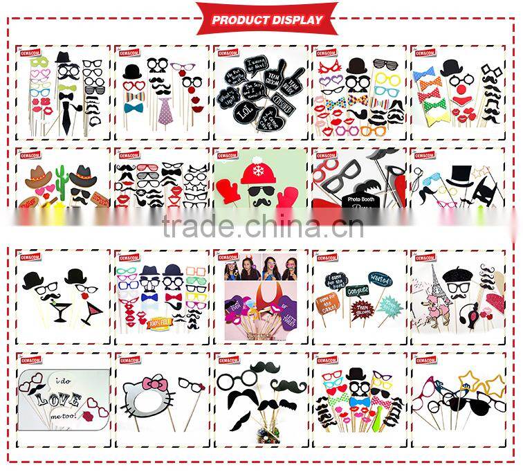 Adult 30th Birthday Party Decorations - Gold - Photo Booth Props Kit - 20 Count