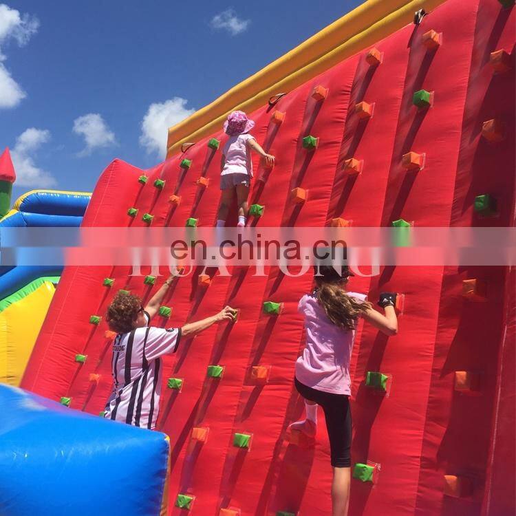 High quality rocking inflatable climbing wall inflatable climb toys inflatable mountain rocking for sale