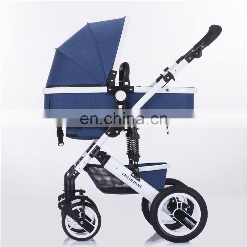 High view aluminum baby stroller/baby strollers 3 in one/baby stroller pram