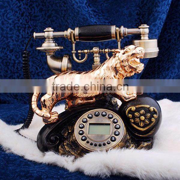 fancy corded rotary dial telephone