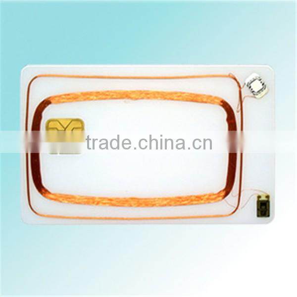 Blank Inkjet Plastic 1024bits AT88SC102 Contact IC Card