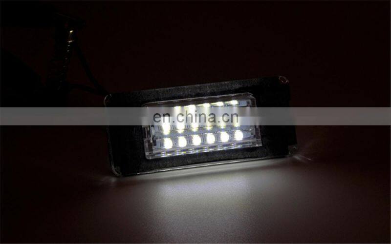 Carest 2Pcs 12V ABS18 Smd-3528 White 6000K Led License Plate Lights Car Plate Lamps For BMW MINI Cooper R56 R57 R58 R59