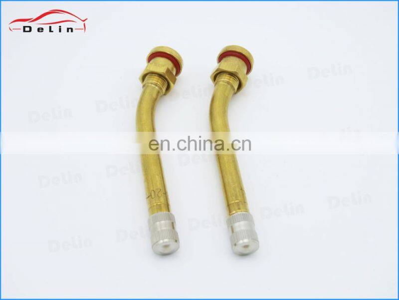 DeLin brass schrader air valve hexangular heavy duty truck tire valve v3-20-4 v3.20.4