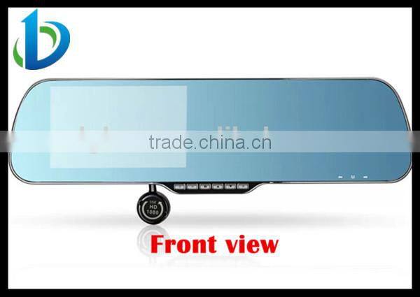 5 inch screen android rearview mirror with gps camera