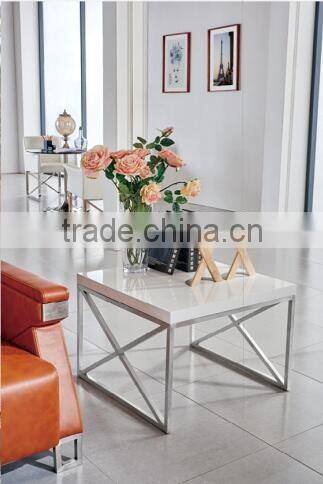 Polished lacquer table top home office tea table