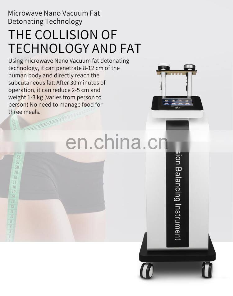 Microwave RF Vacuum Shaping Instrument Body Fat Crushing Weight Loss Negative Pressure Physiotherapy Massage Slimming Machine