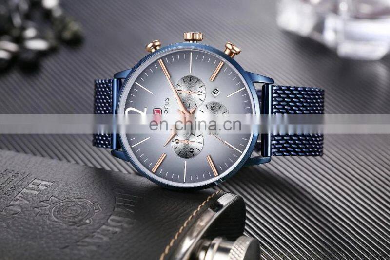 2019 Mini Focus MF0114G Mesh Steel Belt New Quartz Watches For Men