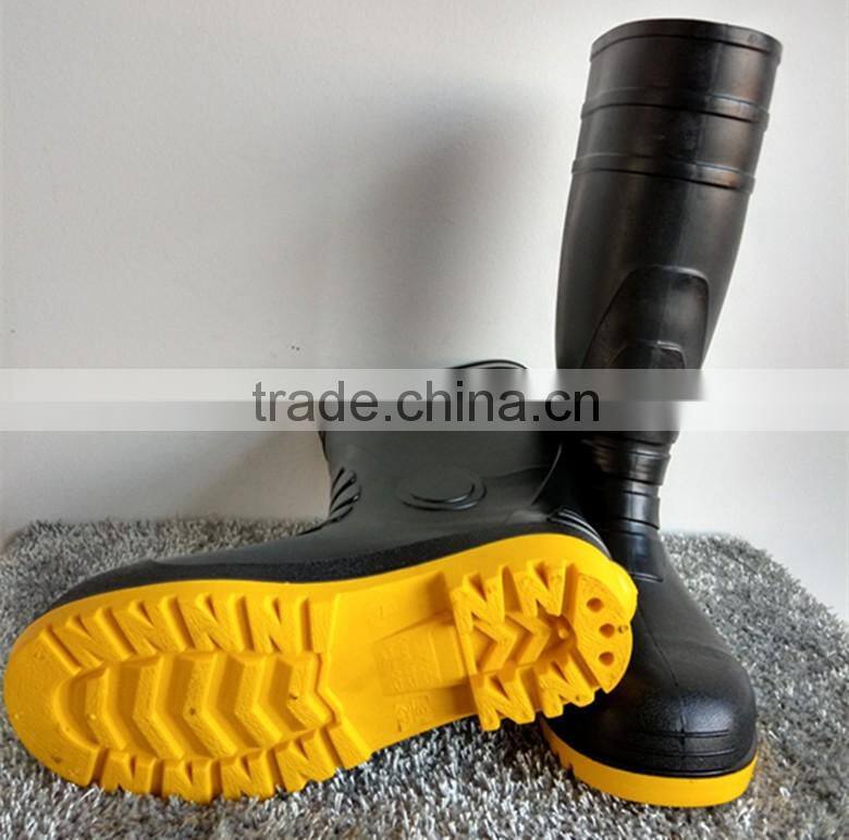 2015 CEspecial purpose heavy duty safety PVC gum boots rain boot