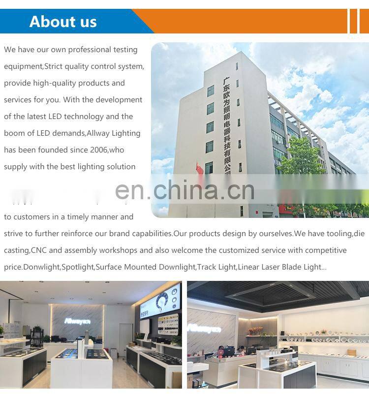 ALLWAY High Efficiency Luminous Efficiency Sports Stadiums 6watt 12watt Led  Recessed Spot Light