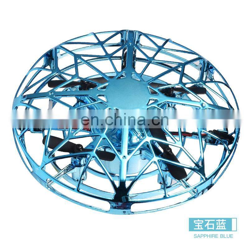 Induction flying saucer Suspended UFO gesture remote control cross-border toy Induction aircraft drone Parent-child interaction