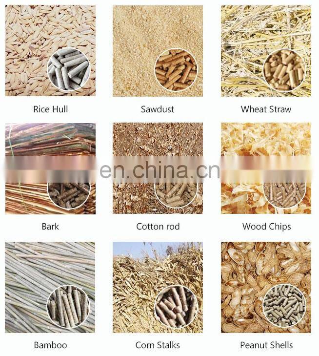 Grass Rice Husk Leaf Corn Stalk Flat Die Wood Pellet Mill With Diesel Motor