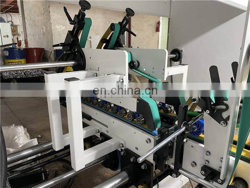 UFG1650B2A high speed Automatic french fry cake food delivery 3 5 ply corrugated carton paper box folding & gluing machine
