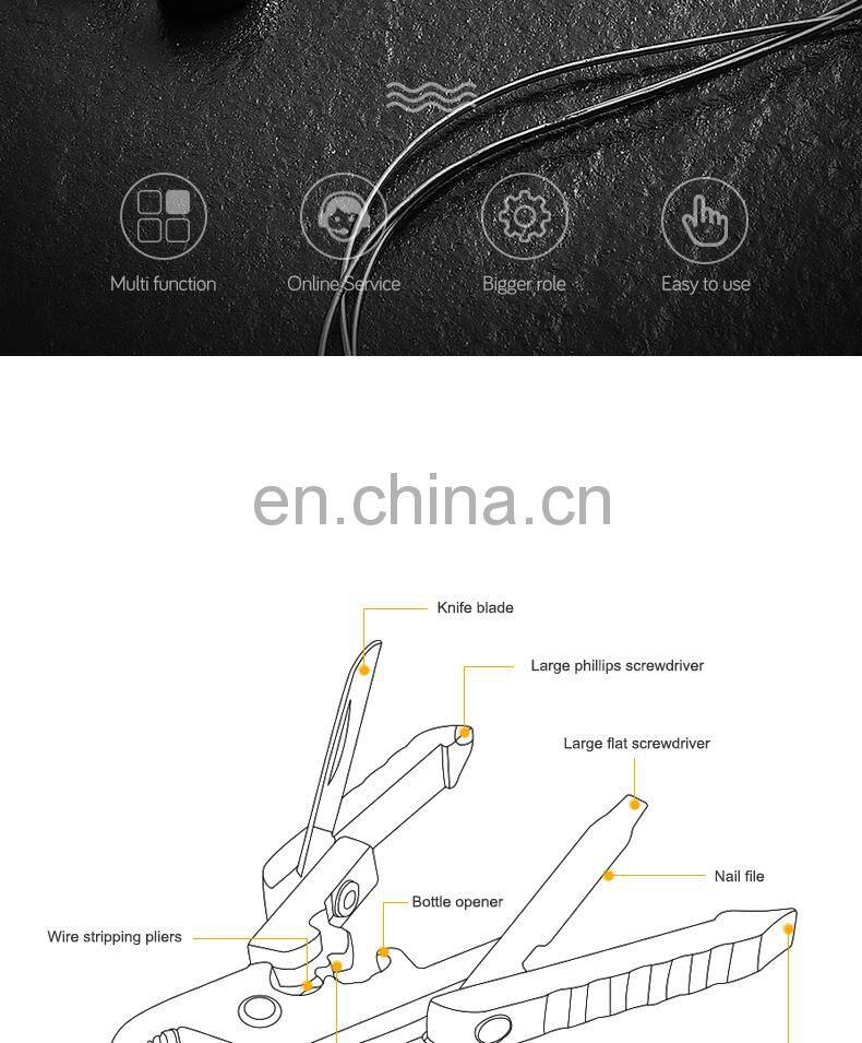 Outdoor Multifunctional Tools Stainless Steel Pliers EDC Combination Folding Pocket Tools Gift Customization