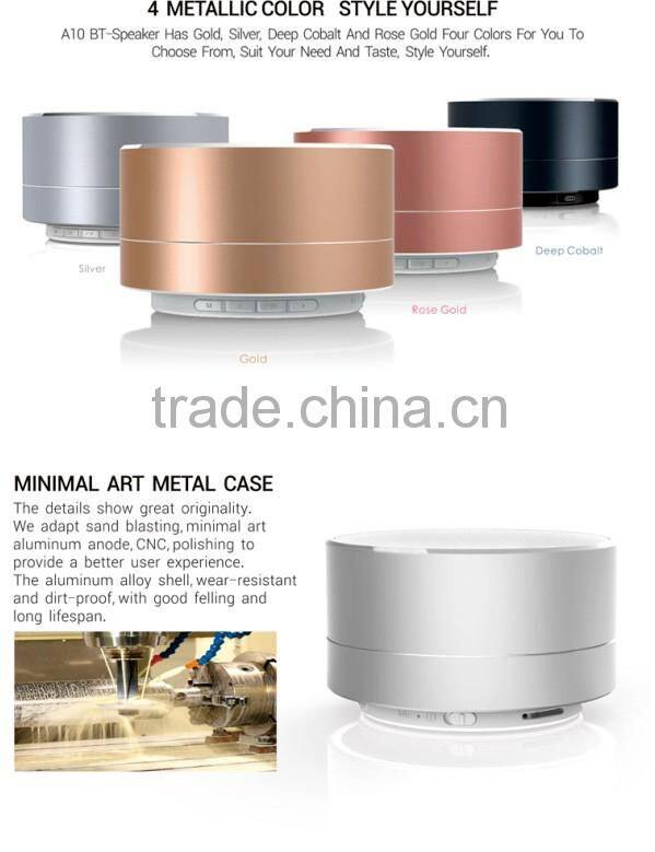 High Quality Custom Design A10 Portable Mini Speaker,Rohs Speaker,Portable Speaker Bluetooth