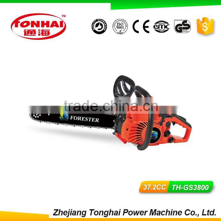 37.2cc Gasoline Chainsaw TH-GS3800 garden tools with CE top rated chainsaws